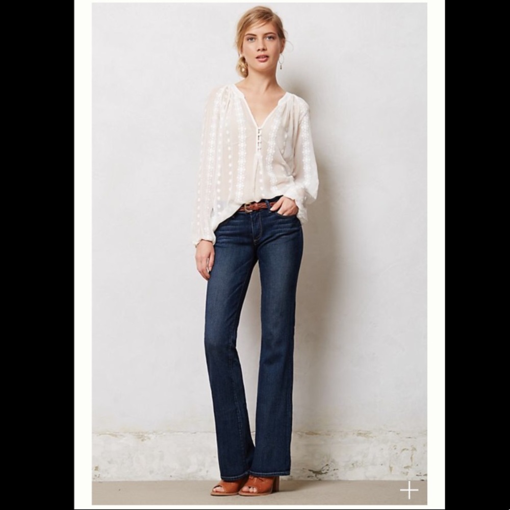 Paige Anthropologie Skyline Boot Petite Jeans